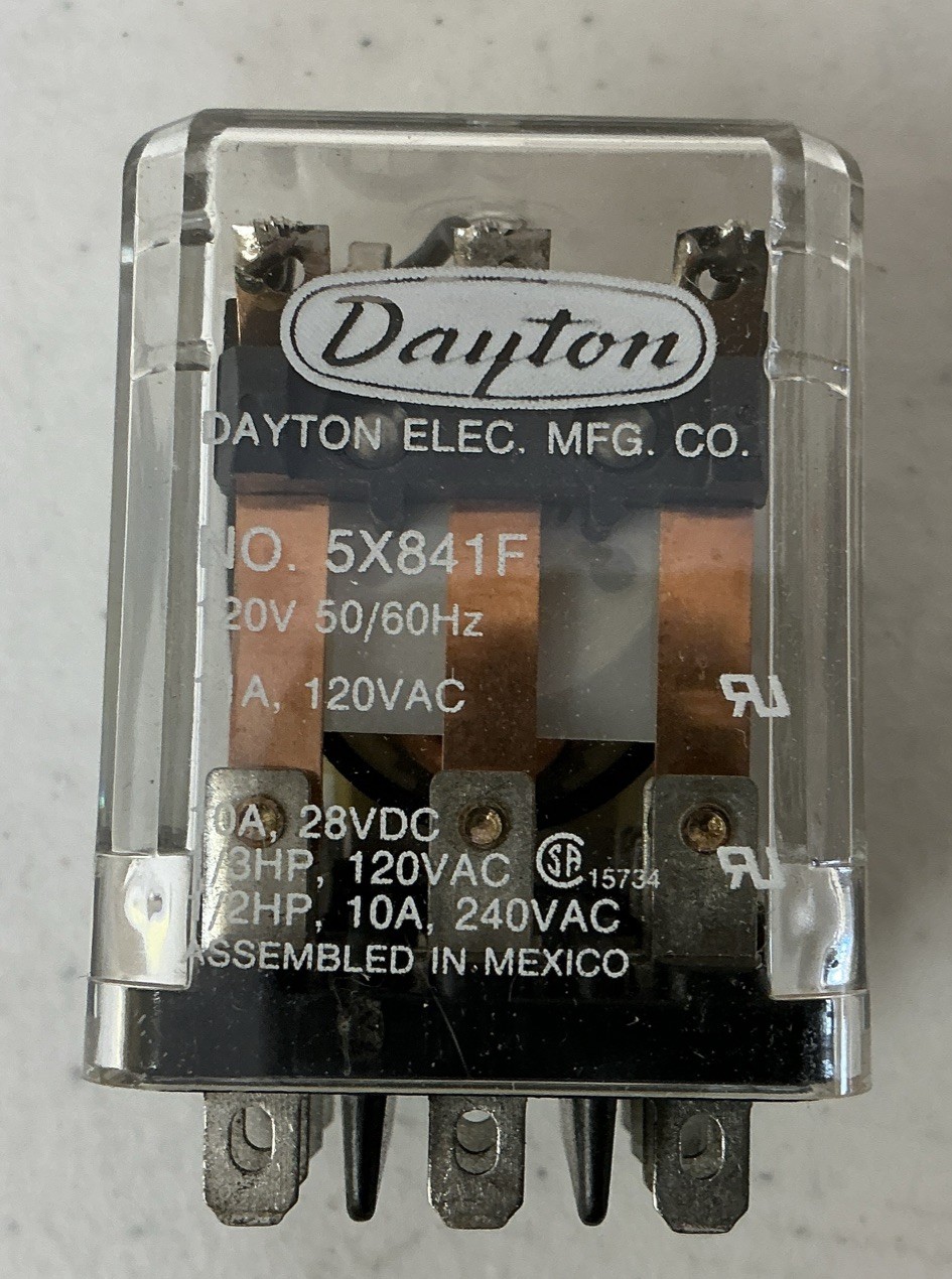 NEW DAYTON 5X841F 120VAC 10A, FREE SHIPPING