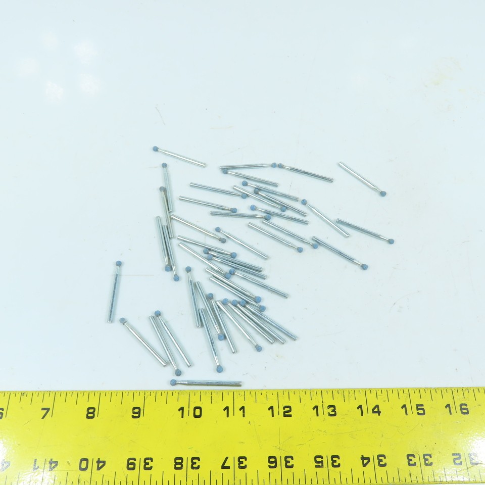 1.50″ / 3.7mm Ball Shaped Diamond Burr Grinding Bit Dremel 1/8″ Shank Lot Of 40