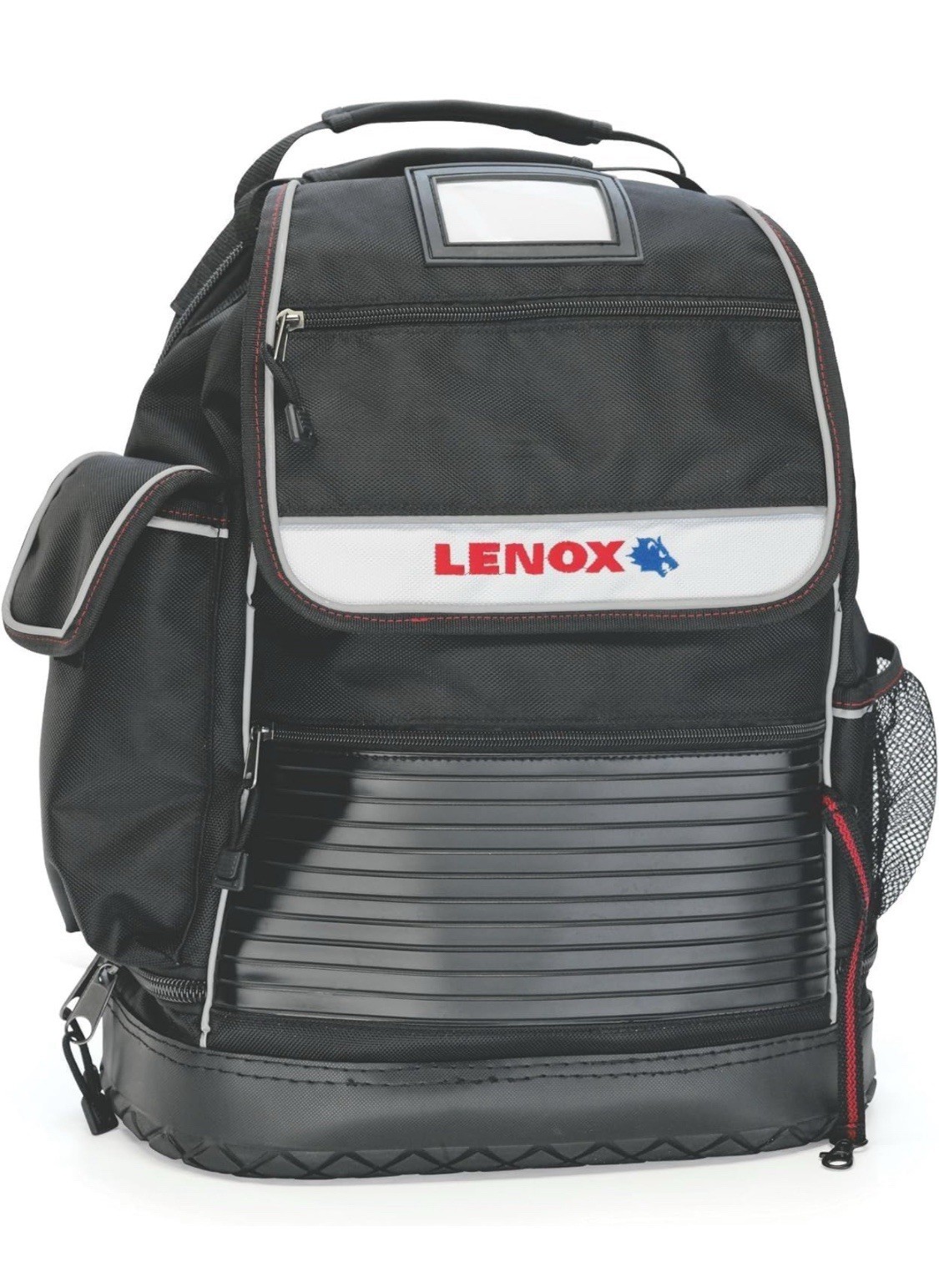 Lenox 30 Pocket Black Ballistic Nylon Backpack Tool Bag 6″ Wide x 14″ Deep x …