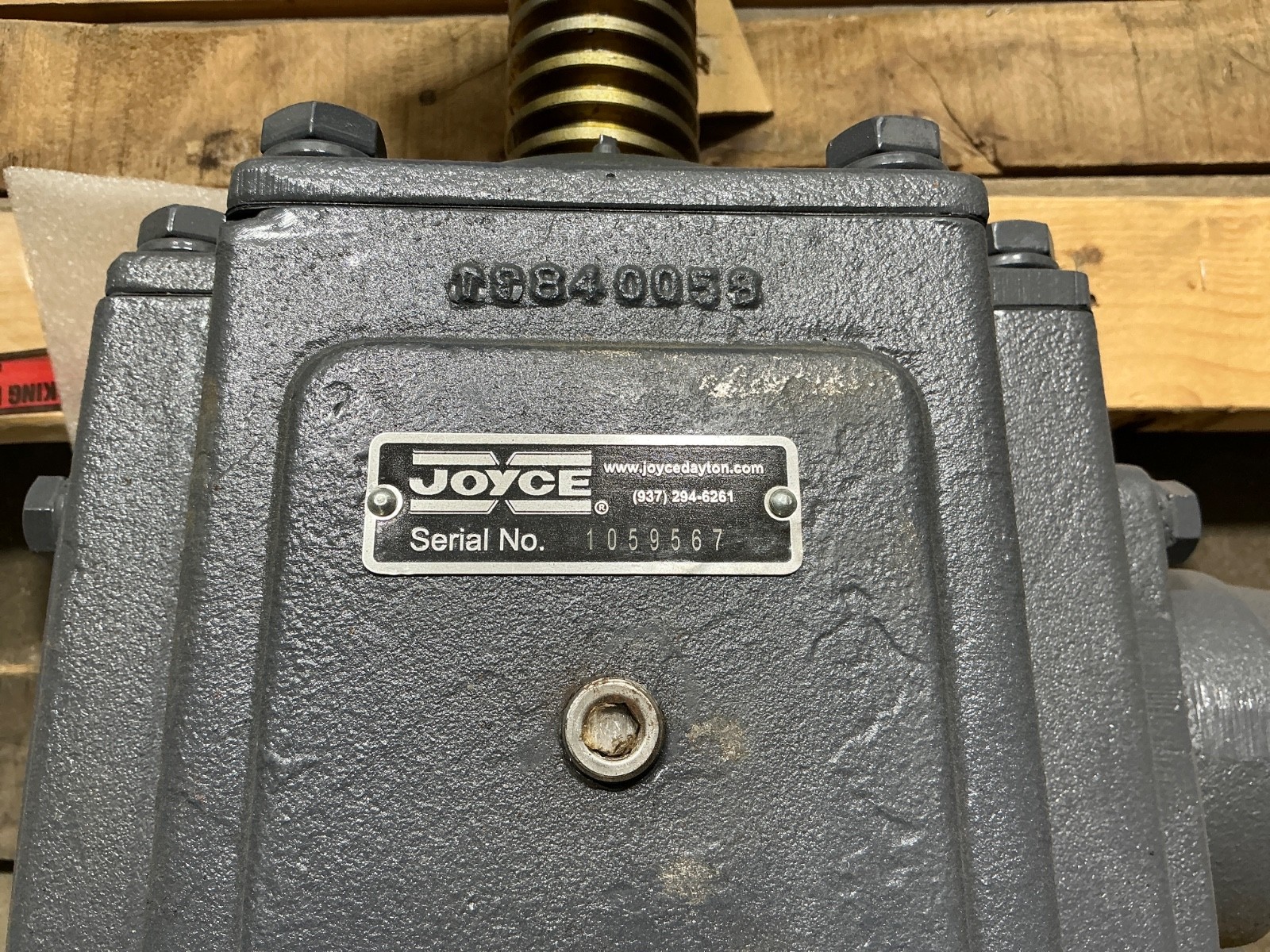 JOYCE DAYTON 0008-1AD7 WORM GEAR MACHINE SCREW JACK 1059567