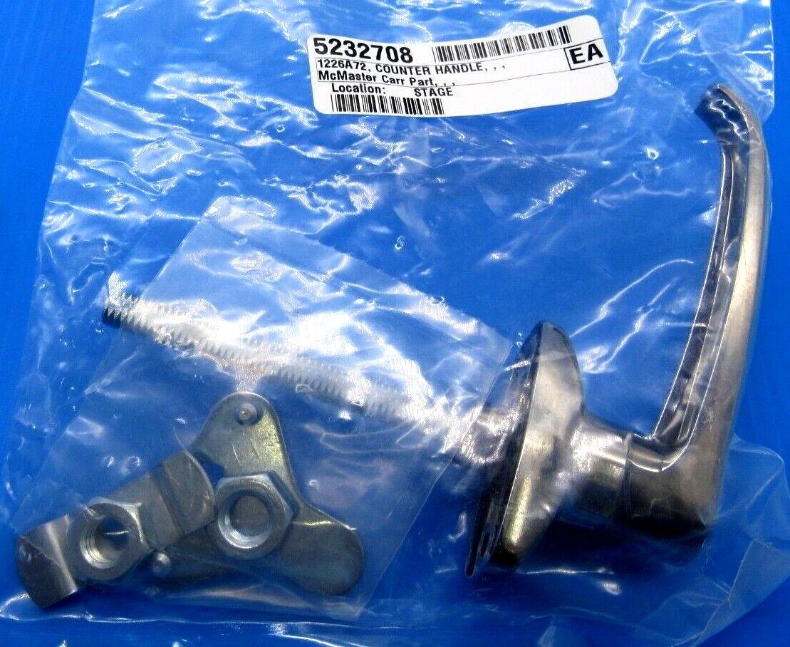 NEW LOT OF 2 MCMASTER-CARR 1226A72 COUNTER HANDLE