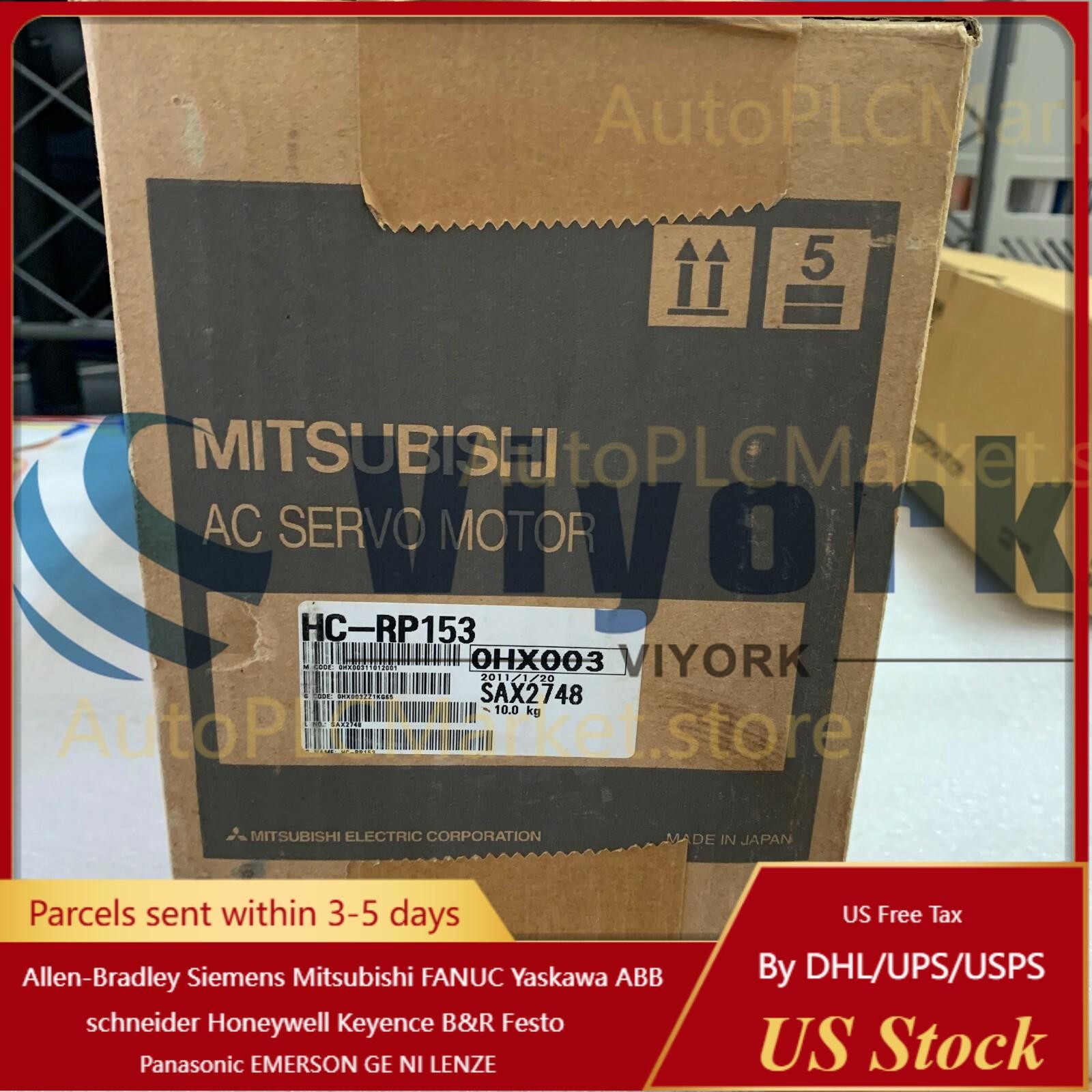 Mitsubishi HC-RP153 AC SERVO MOTOR SRVMTR 1.5KW 3000RPM NEW