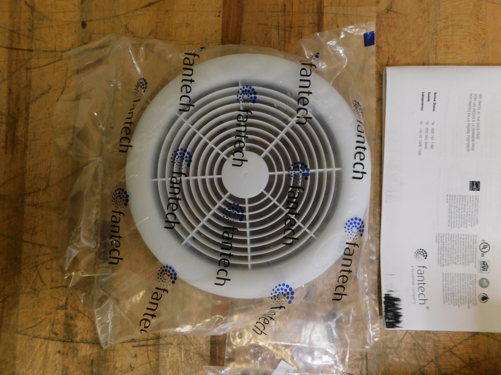 Fantech Enclosed Exhaust Fan 4″ Blade Direct Drive 0.027 hp 100 CFM PB110