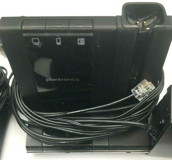 Plantronics Lot of 9, Dect 6.0 Base Station, C054, Lifter HL10, Lot of 9 Working