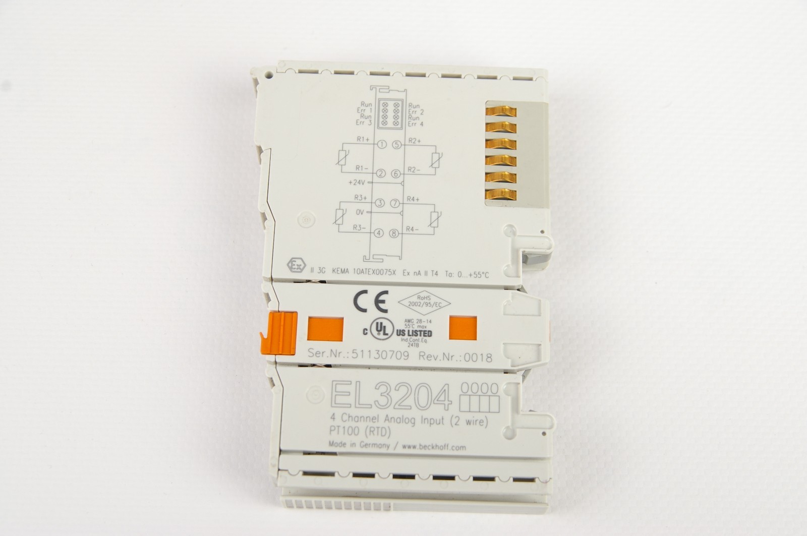 Beckhoff EL3204 4 Channel Input Module