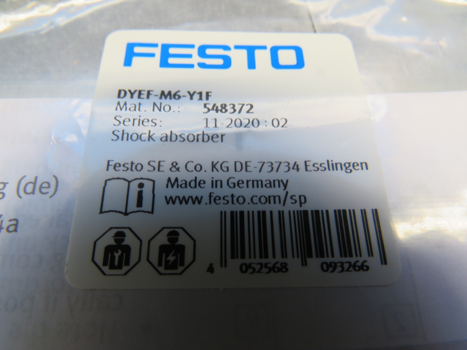 Festo DYEF-M6-Y1F Shock Absorber 548372 (USA SELLER)