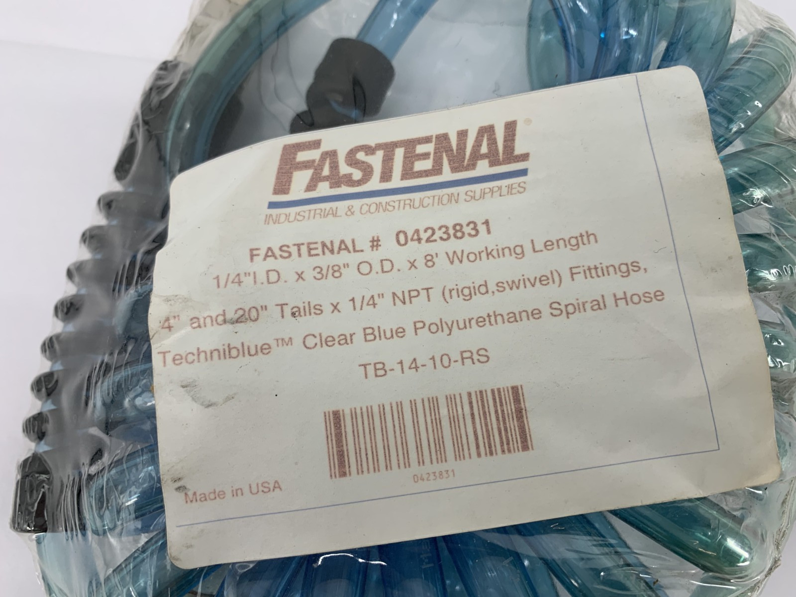 ATP TB-14-10-RS Techniblue Polyurethane Spiral Hose 1/4″ ID x 3/8″ OD 10′ L