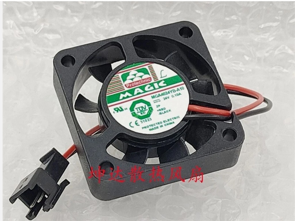 1 PCS MAGIC Fan MGA4024YB-A10 DC24V 0.10A 4cm 4010 2 wire inverter cooling fan