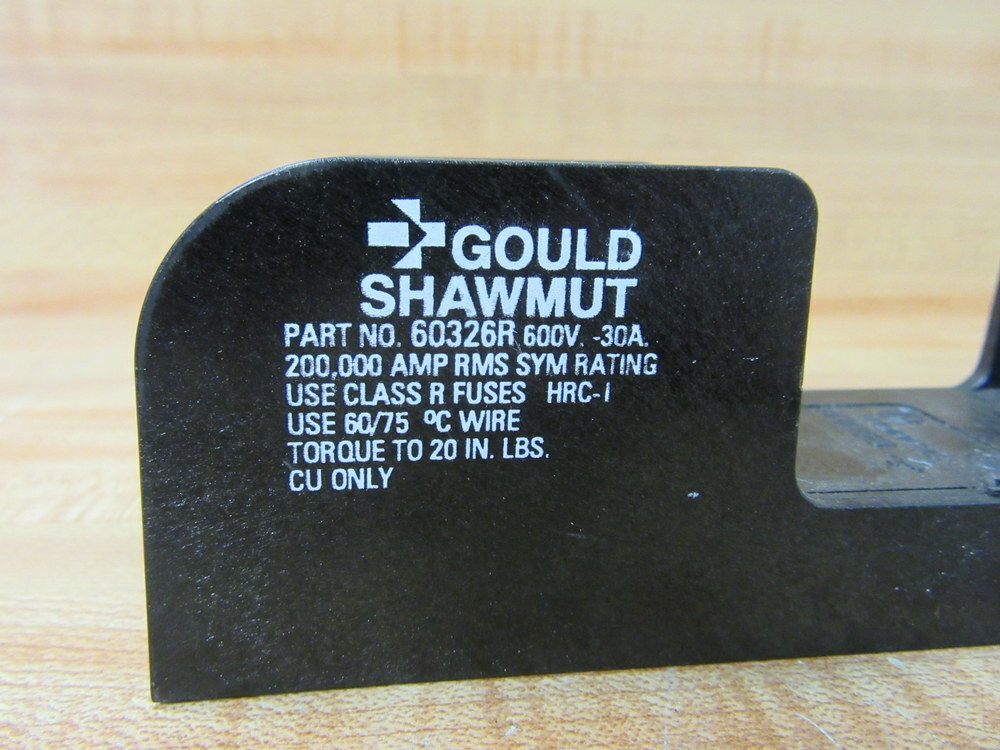 Gould Shawmut Ferraz 60326R Fuse Block (Pack of 4)