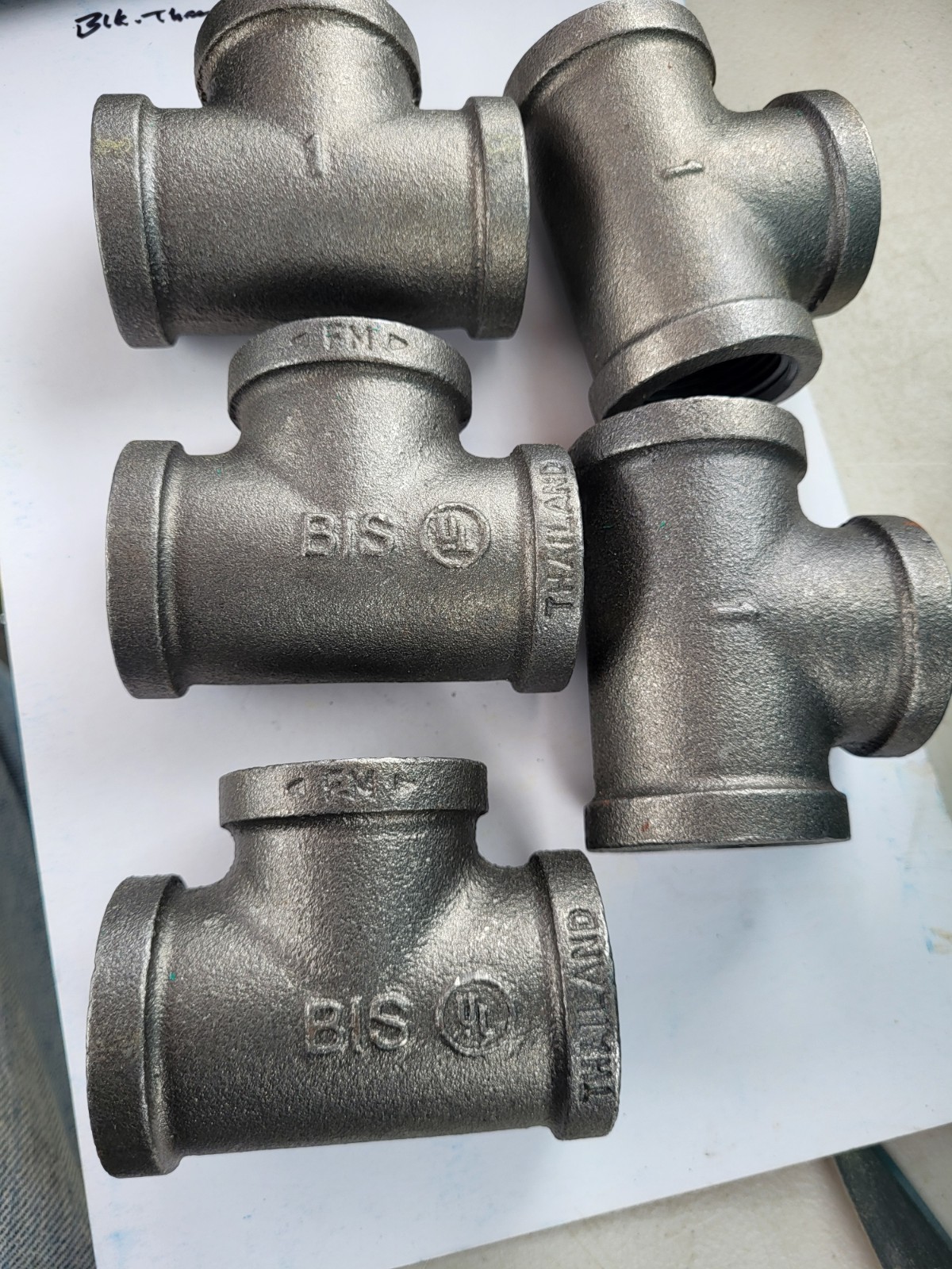 1″ Tee Pipe Fitting MI300 Iron (Pack of 5)