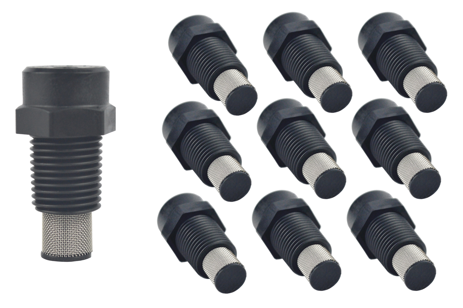 Tefen Fogger Misting Nozzle Black with Stainless Steel Filter 1/8″ NPT 3 GPH 10