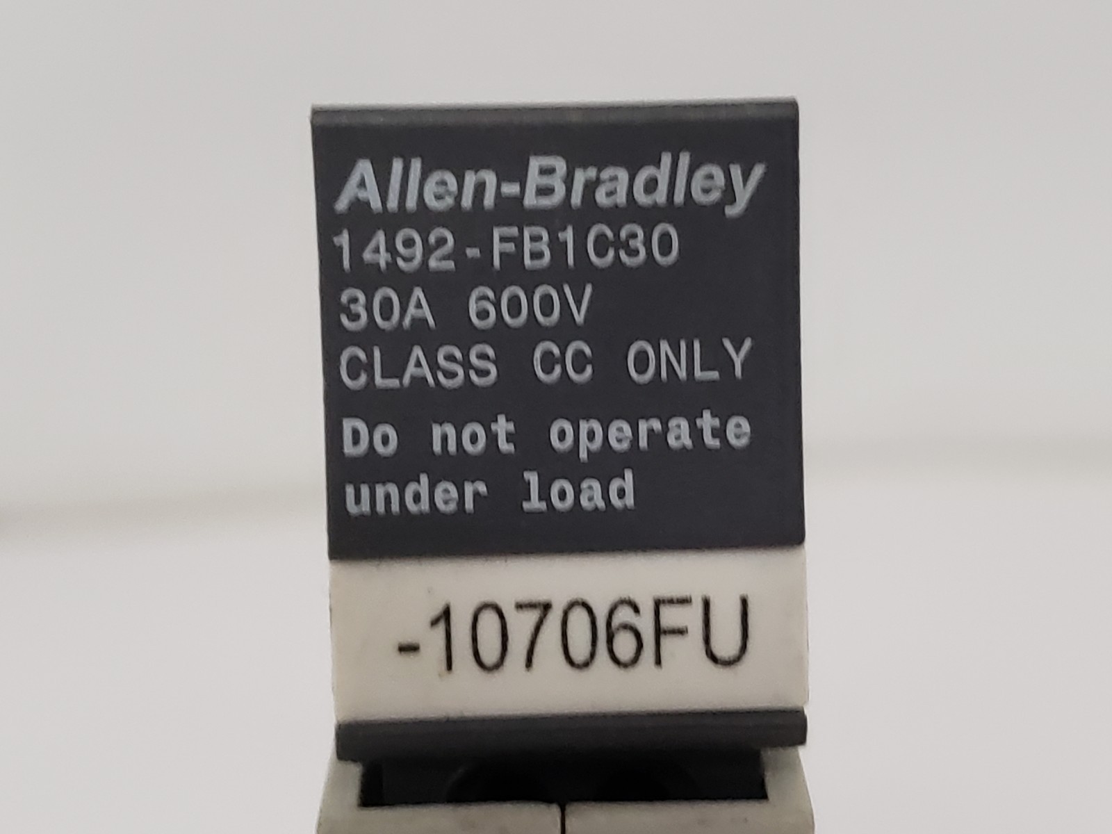 ALLEN BRADLEY 1492-FB1C30 FUSE HOLDER 30A 600V CLASS CC (LOT OF 4)