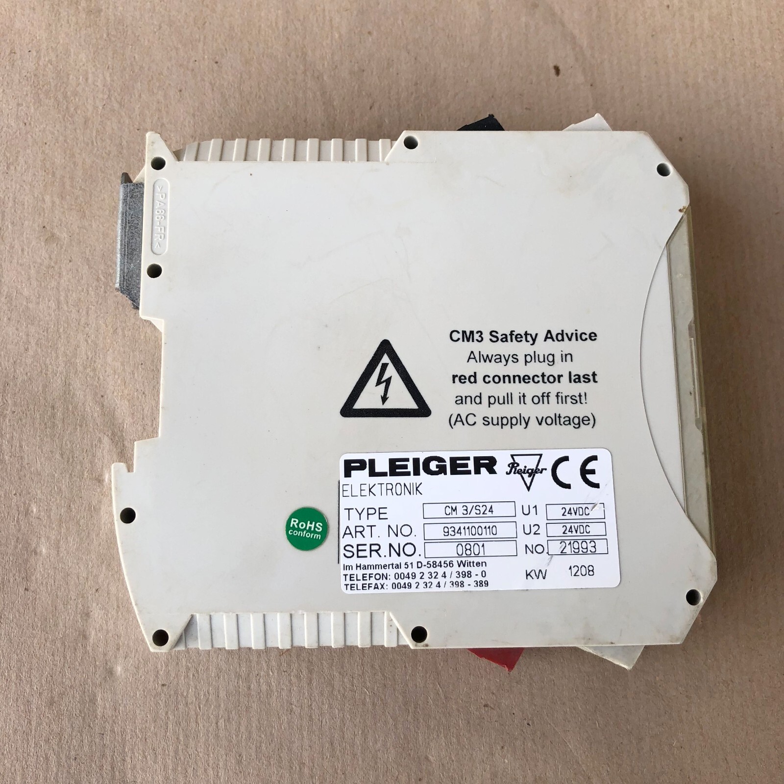 Pleiger CM3/S24 Control Module 9341100110