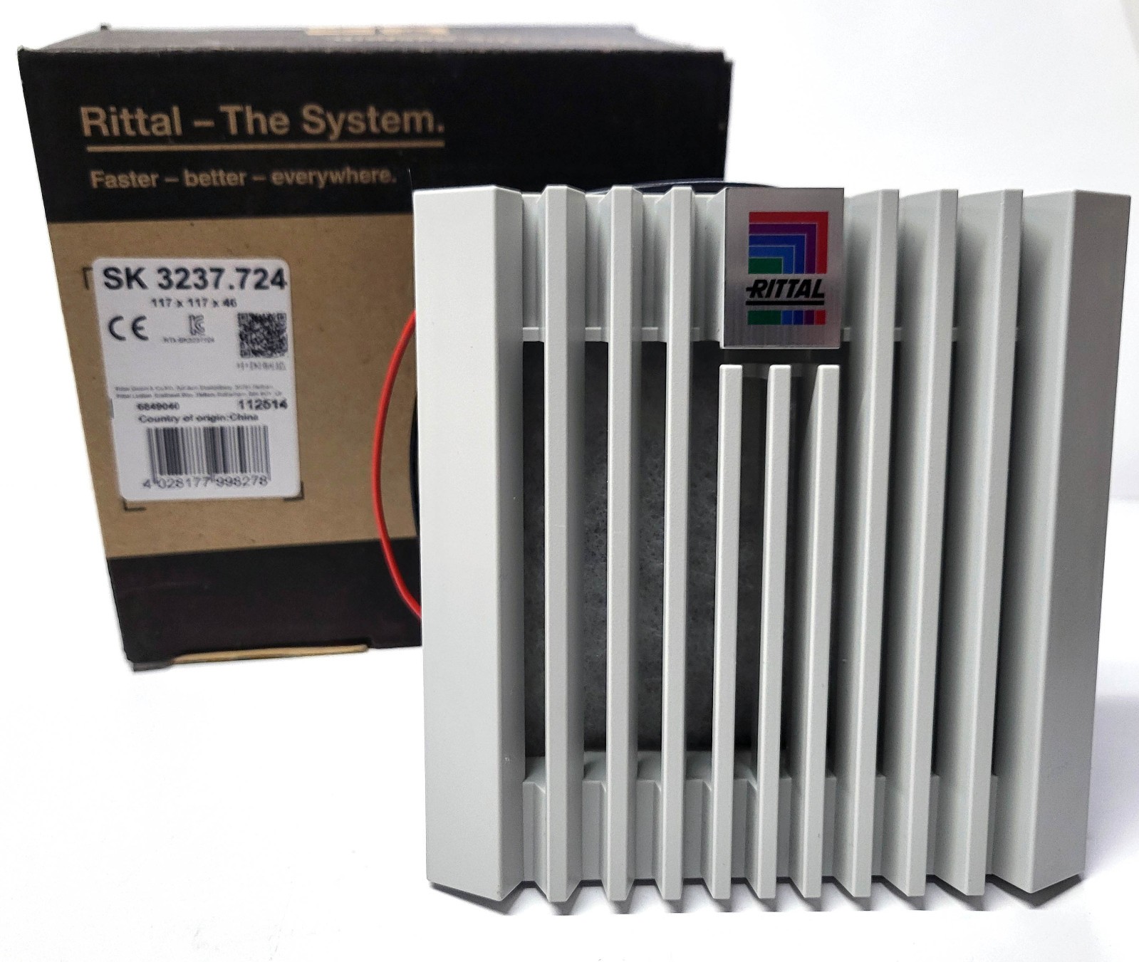 Rittal SK 3237.724 Blue e+ Filter Fan 24VDC 20 m³/h 117x117x46mm SK 3237724