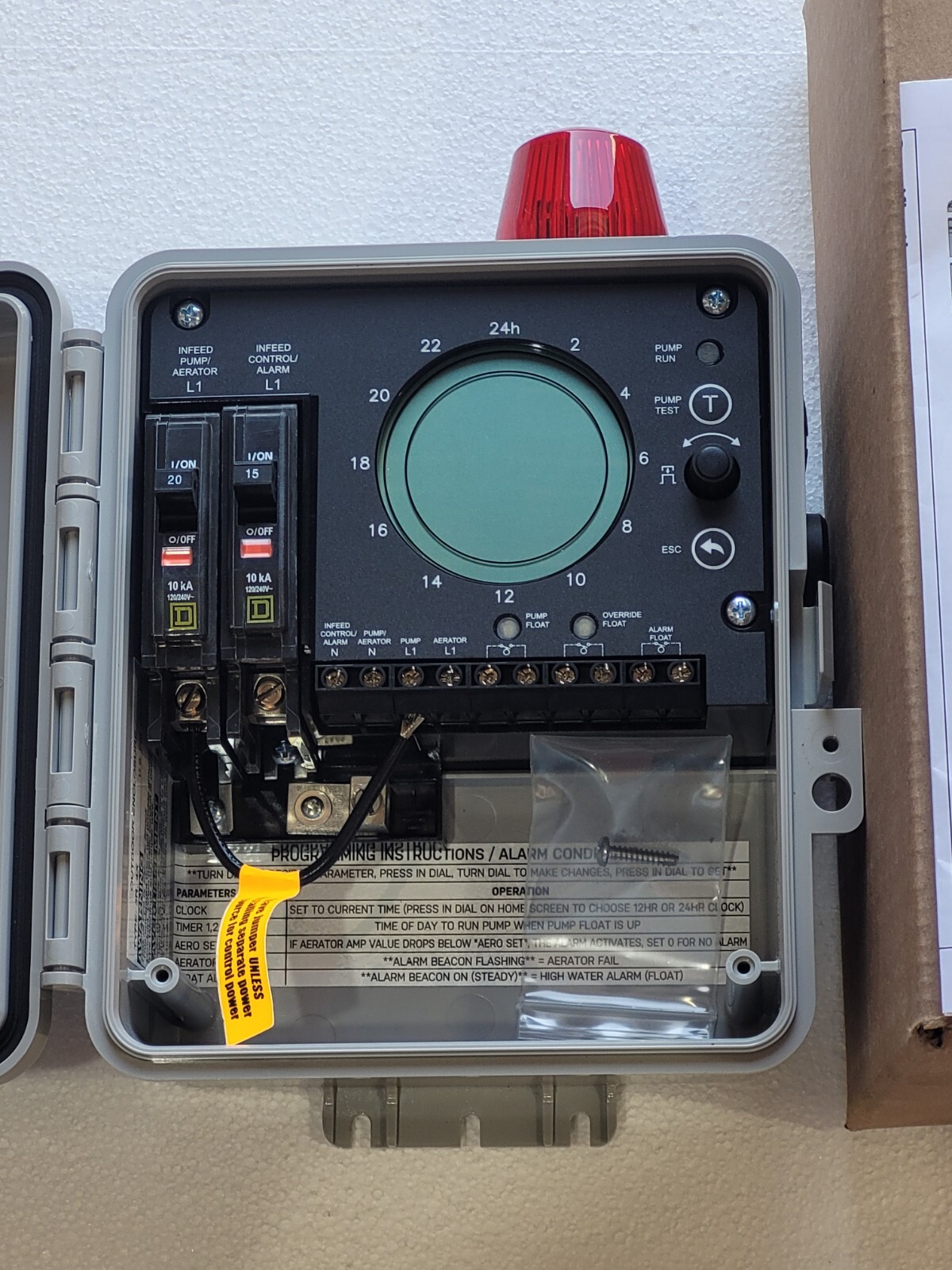 SJE Rhombus Fuji Clean USA Digital Aerobic Control Panel