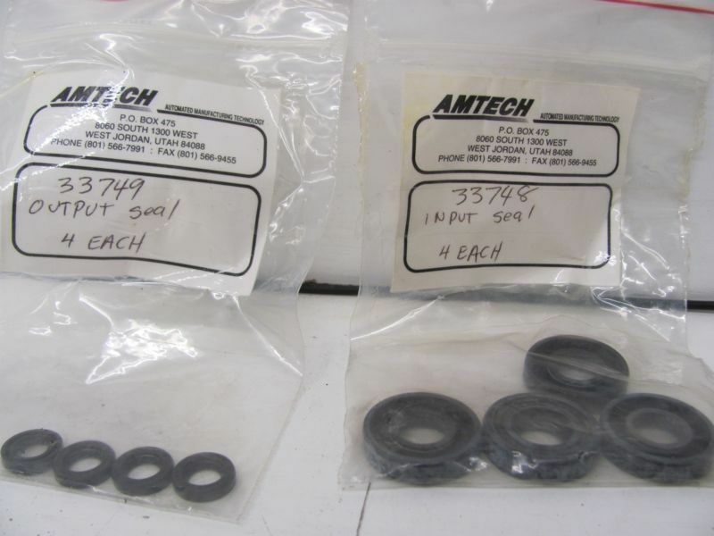LOT OF 8 AMTECH INPUT/OUTPUT SEALS 33748 & 33749 NEW!!