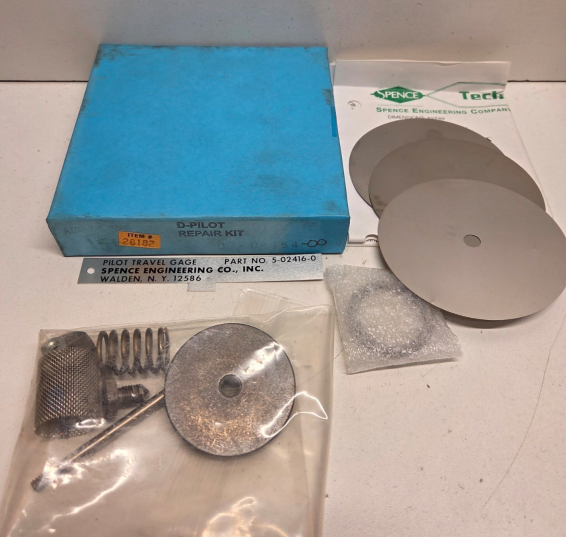 NEW IN BOX! SPENCE D-PILOT REPAIR KIT 07-04164-00