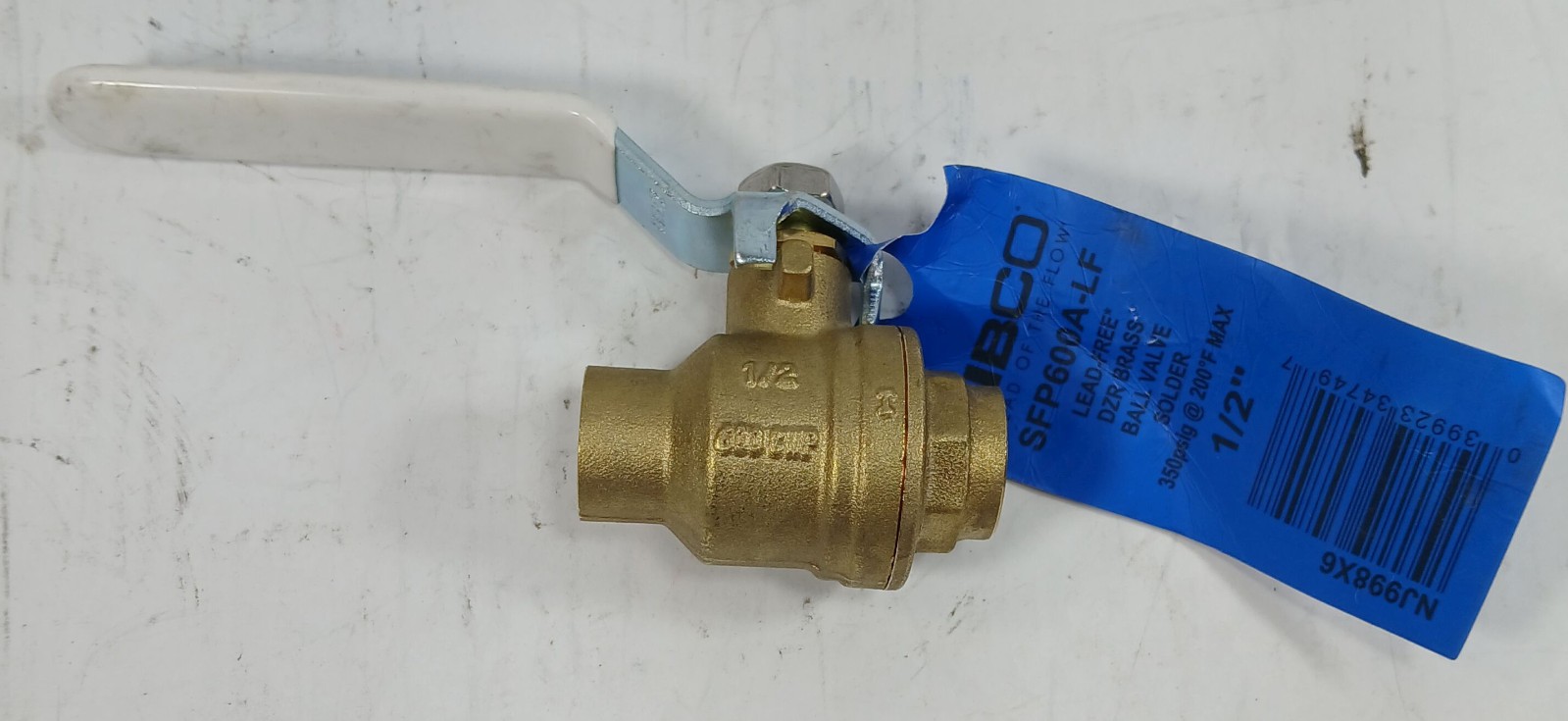 1 NEW NIBCO SFP600A-LF ½” LEAD-FREE BRASS BALL VALVE NNB ***MAKE OFFER***