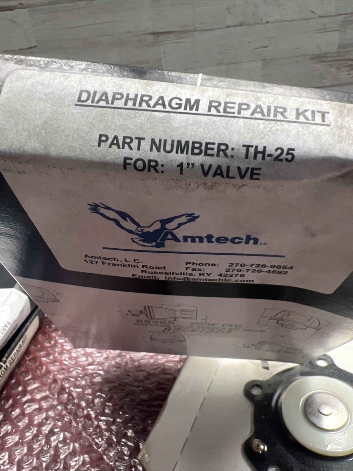 New Amtech TH-25 Diaphragm Repair Kit