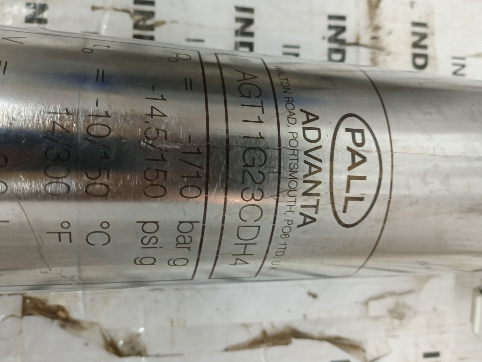 PALL ADVANTA S.S FILTER AGT11G23CDH4
