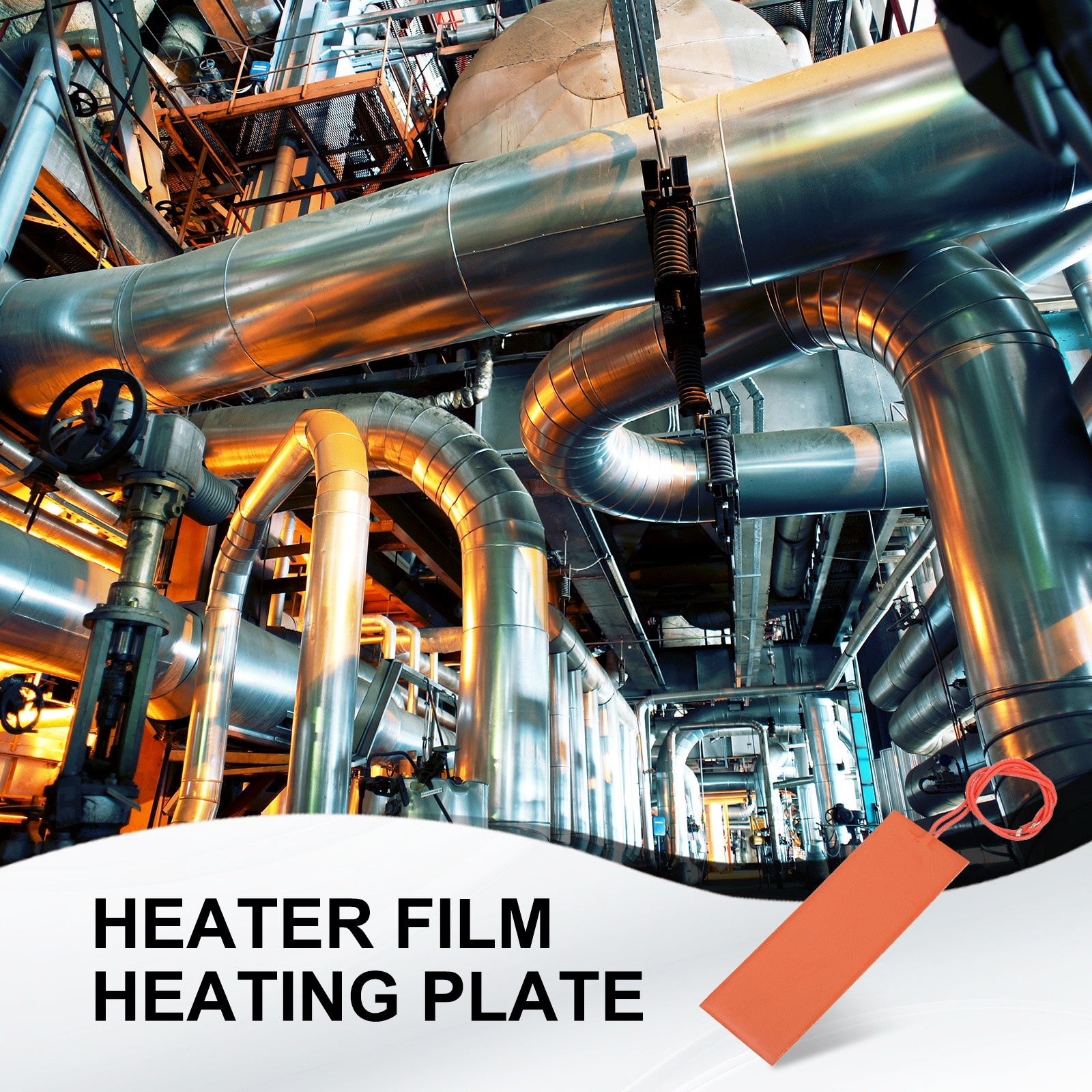2 x Silicone Heating Pad 12V 20W Heater Film Plate 150mmx50mm Heater Mat