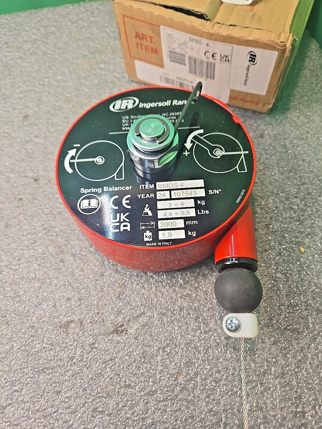 Ingersoll Rand Tool Balancer Retractor 4.4 – 8.8 lbs 2000mm Travel BMDS 4 NEW!