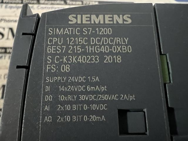 NEW Siemens Simatic S7-1200 Relay Module – 6ES7 215-1HG40-0XB0 w/Warranty