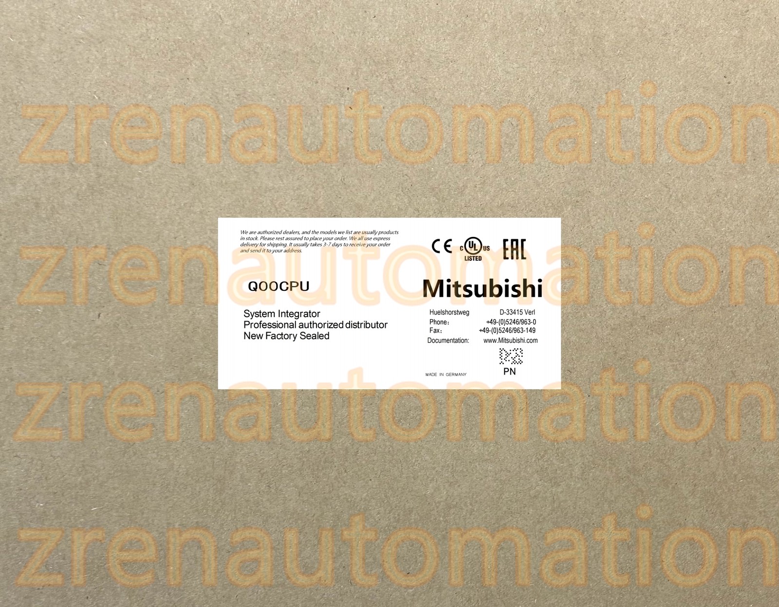 Q00CPU Mitsubishi PLC Module/CPU/Servo Driver Fast Shipping HTQ0