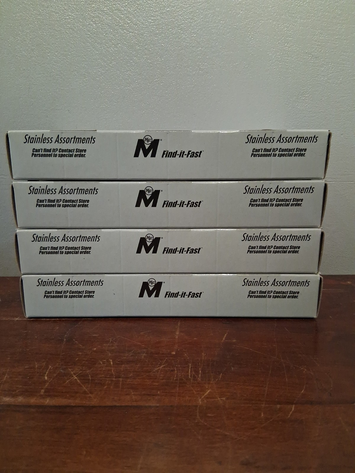 Midwest Fasteners Find It Fast **Empty** Stainless Steel Screw Assortment Boxes
