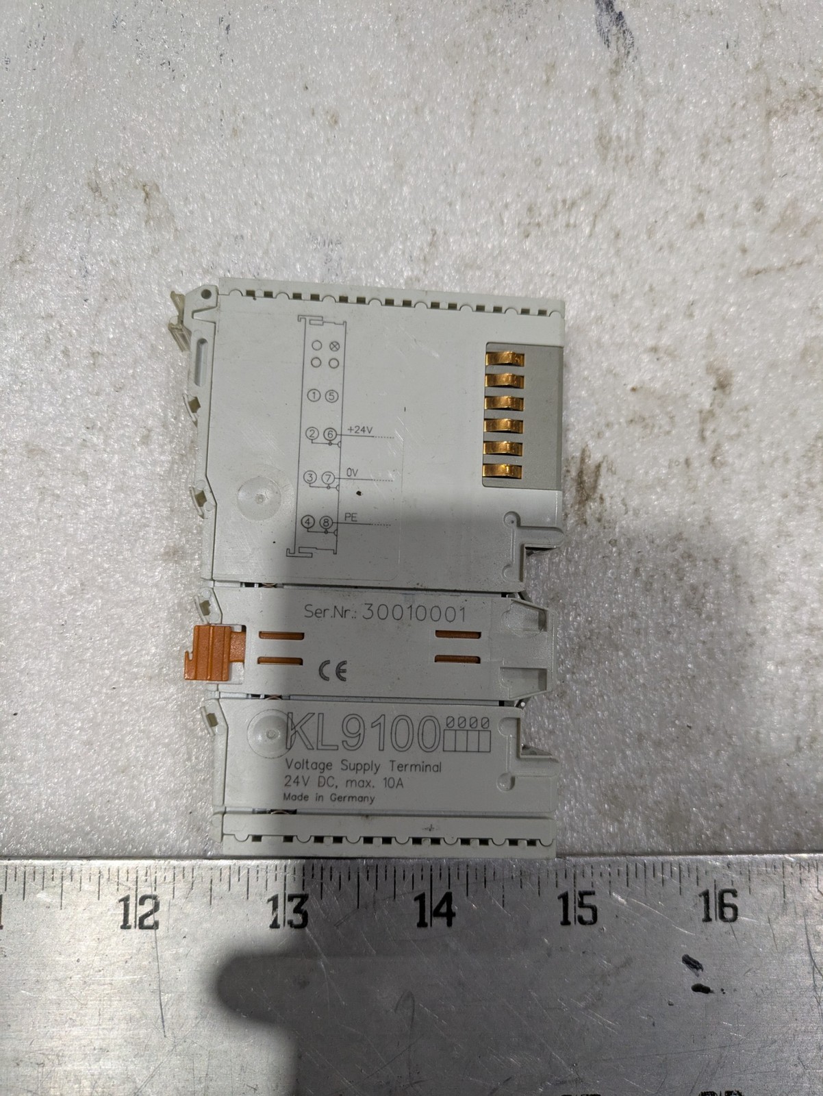 Beckhoff VOLTAGE SUPPLY TERMINAL KL9100 24V DC 10A 30010001 24V