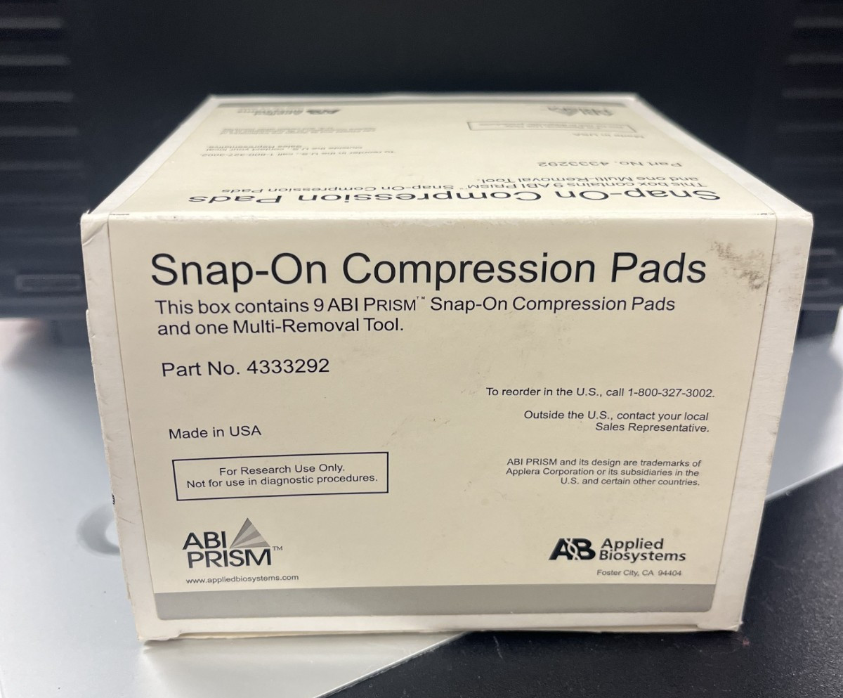 Applied Biosystems – ABI Prism Snap-On Compression Pads + Multi-Removal Tool 9pk