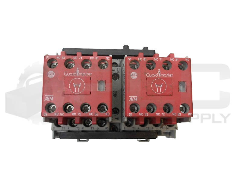 ALLEN BRADLEY 104S-C09EJ210C /B CONTACTOR W/ (2) 100-C09E*10 /A W/ (2) 100S-F /B