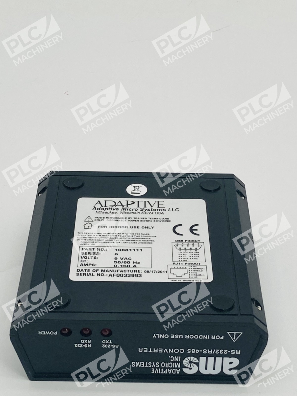 AMS RS-232/RS-485 Serial Communications Converter Box III 10881111