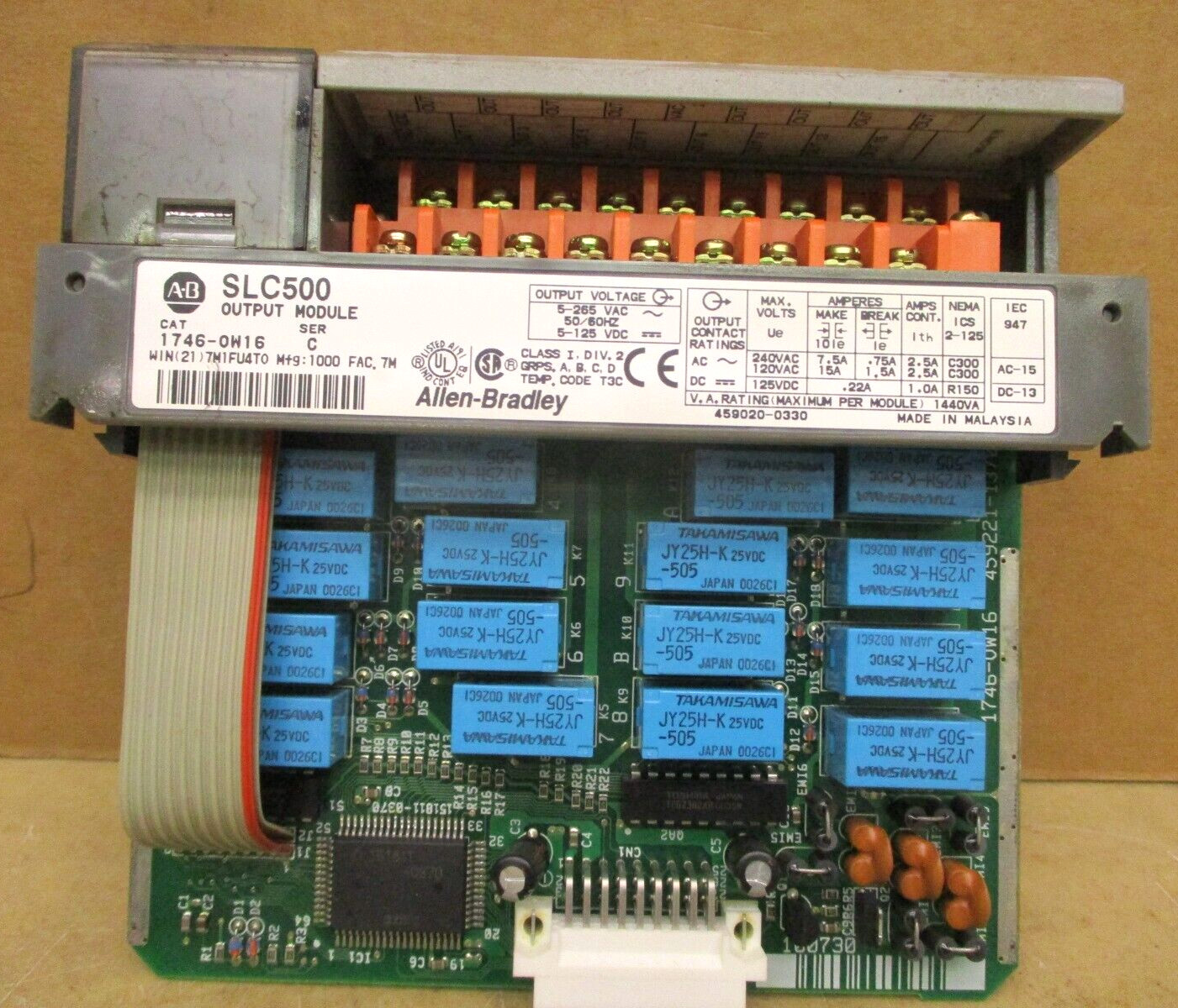 Allen-Bradley SLC 500 1746-P3 Ser A SLC 5/04 CPU 1747-L542 48663GN