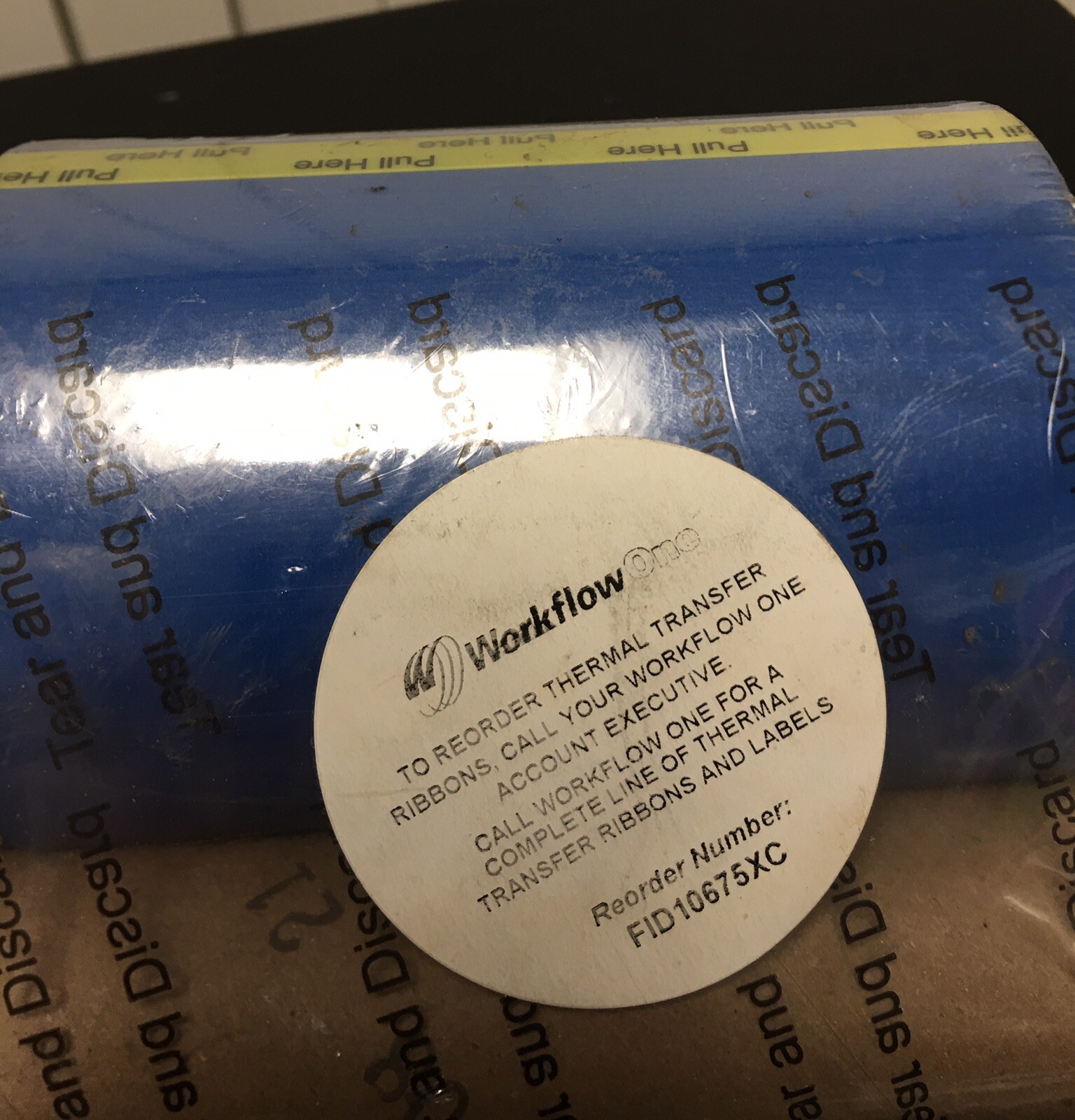 2x New Relizon FID10675XC Thermal Wax Transfer Ribbon 4.17″ x 1499 106mm x 457m