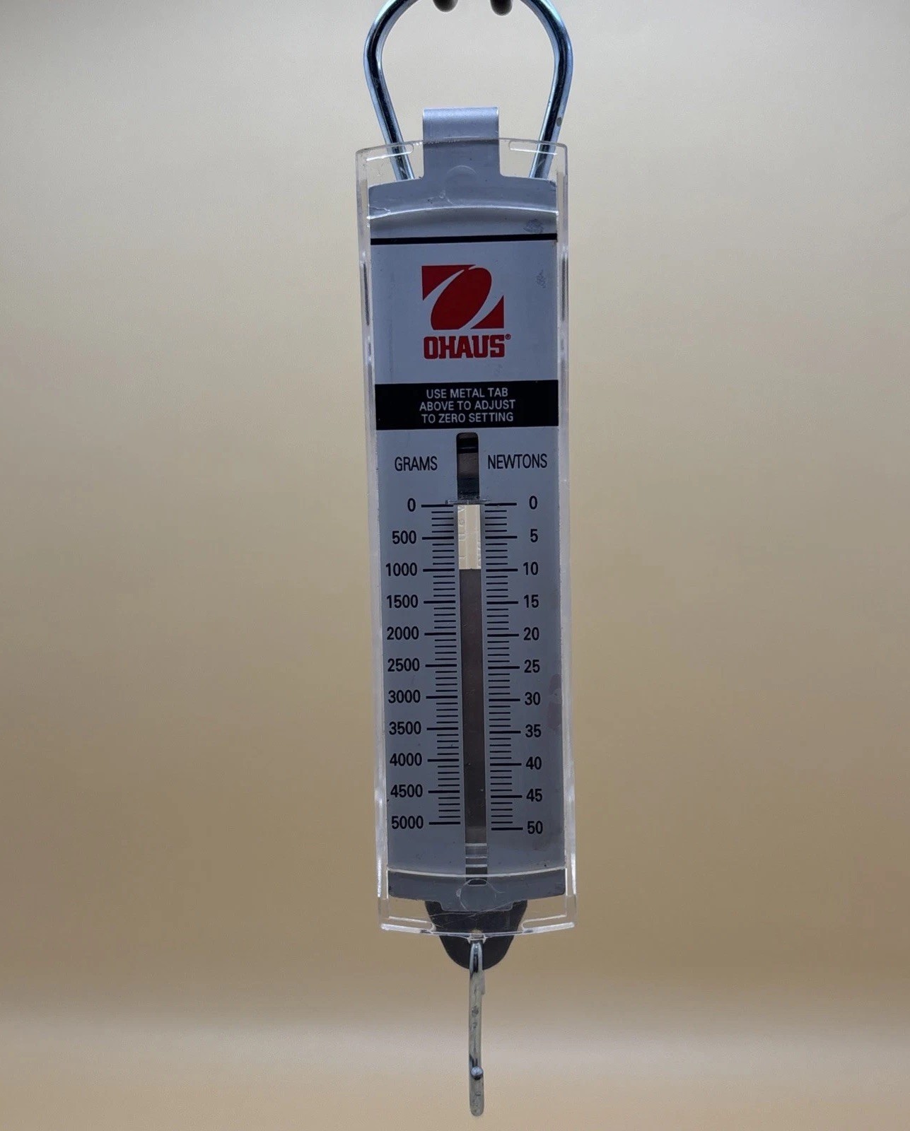 Ohaus 8008-MN Hanging Scale Linear 5000G/ 50N Capacity With Box