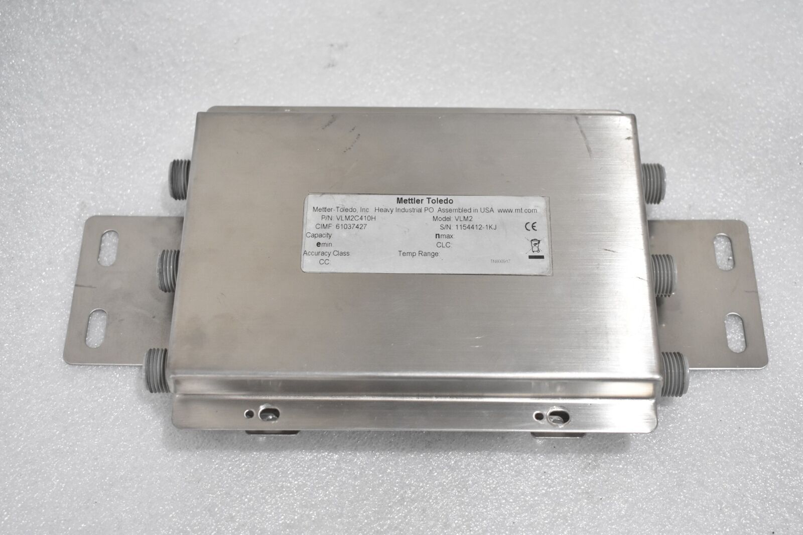 METTLER TOLEDO AJB-015, VLM2C410H JUNCTION BOX FOR LOAD CELL, MODEL VLM2