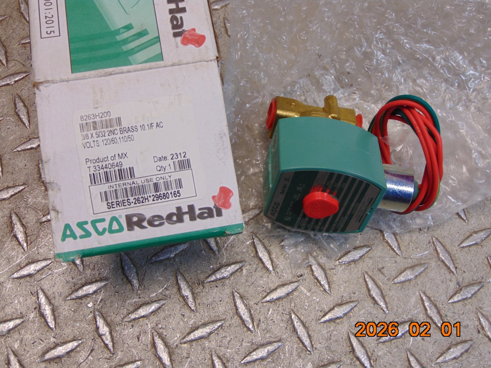 ASCO 8263H200 Solenoid Valve 3/8″