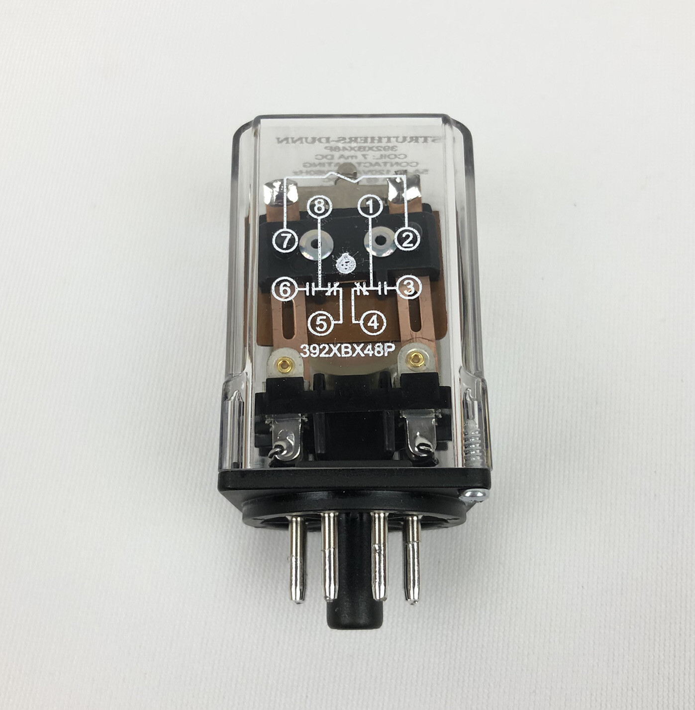 Struthers-Dunn 392XBX48P-7.MADC Electromechanical Relay 8-Pin