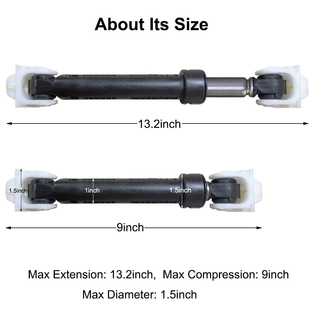 Washer Shock Absorber 4 Pack For Whirlpool Maytag Kenmore Kitchen Aid Dampener W