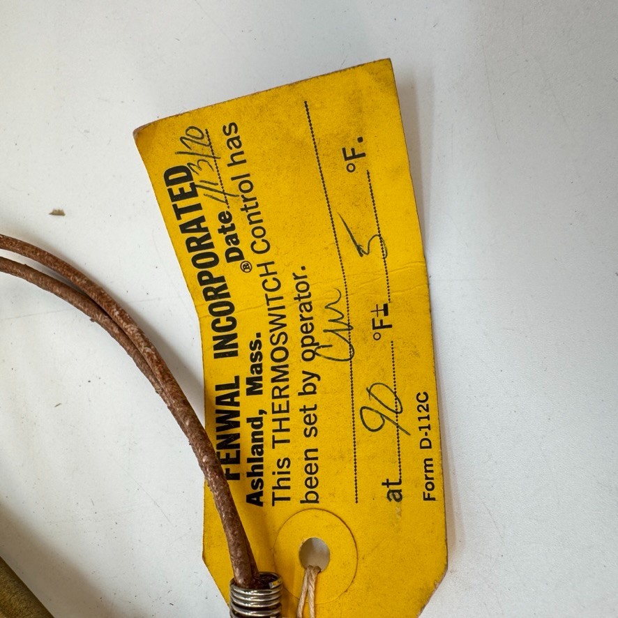 Fenwal Thermoswitch 17121-0 Thermostat 90 Degree F