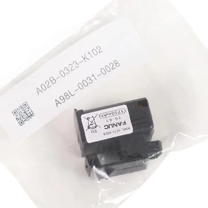 Pack of 2 Replacement for Fanuc A98L 0031 0028 A02B 0309 K102 3V 1750mAh PLC