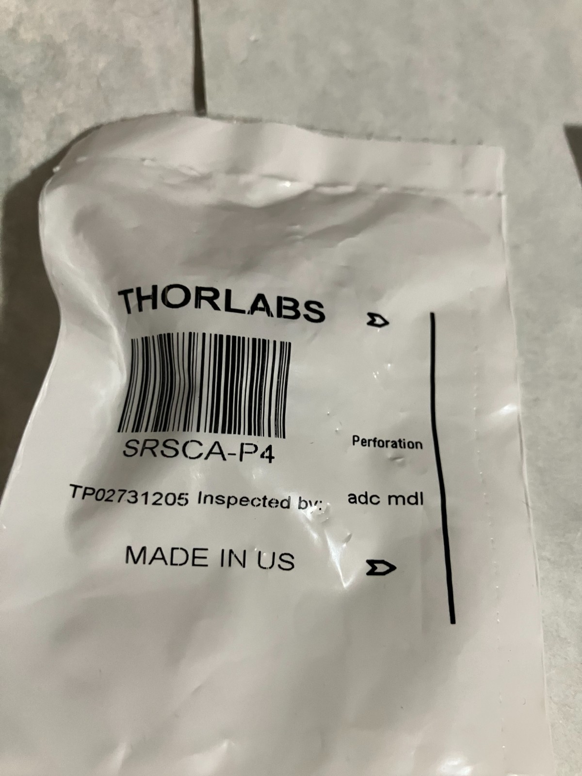 Thorlabs SRSCA-P4 Rod Adapter for Ø4 mm SR Rods 4 Pack