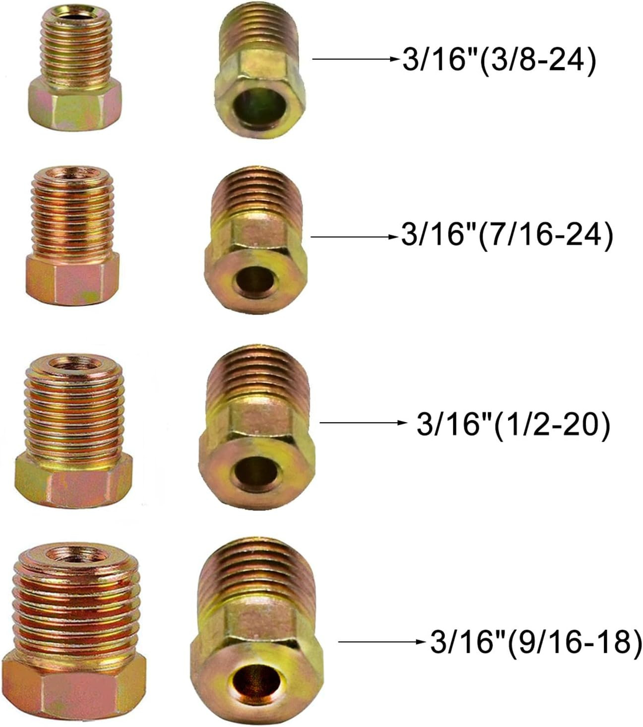 3/16 Inch Brake Line Kit – 25 Ft Copper Coated Braking Tubing + 16 Braking Fitti