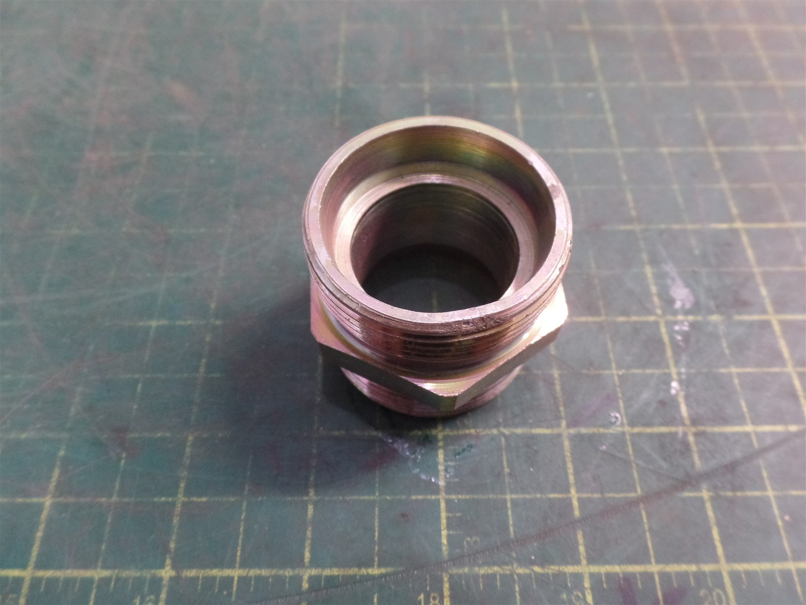 GENUINE TROJAN O&K 10163371500 FITTING ADAPTER ASSEMBLY TEREX 10-163371500 N.O.S
