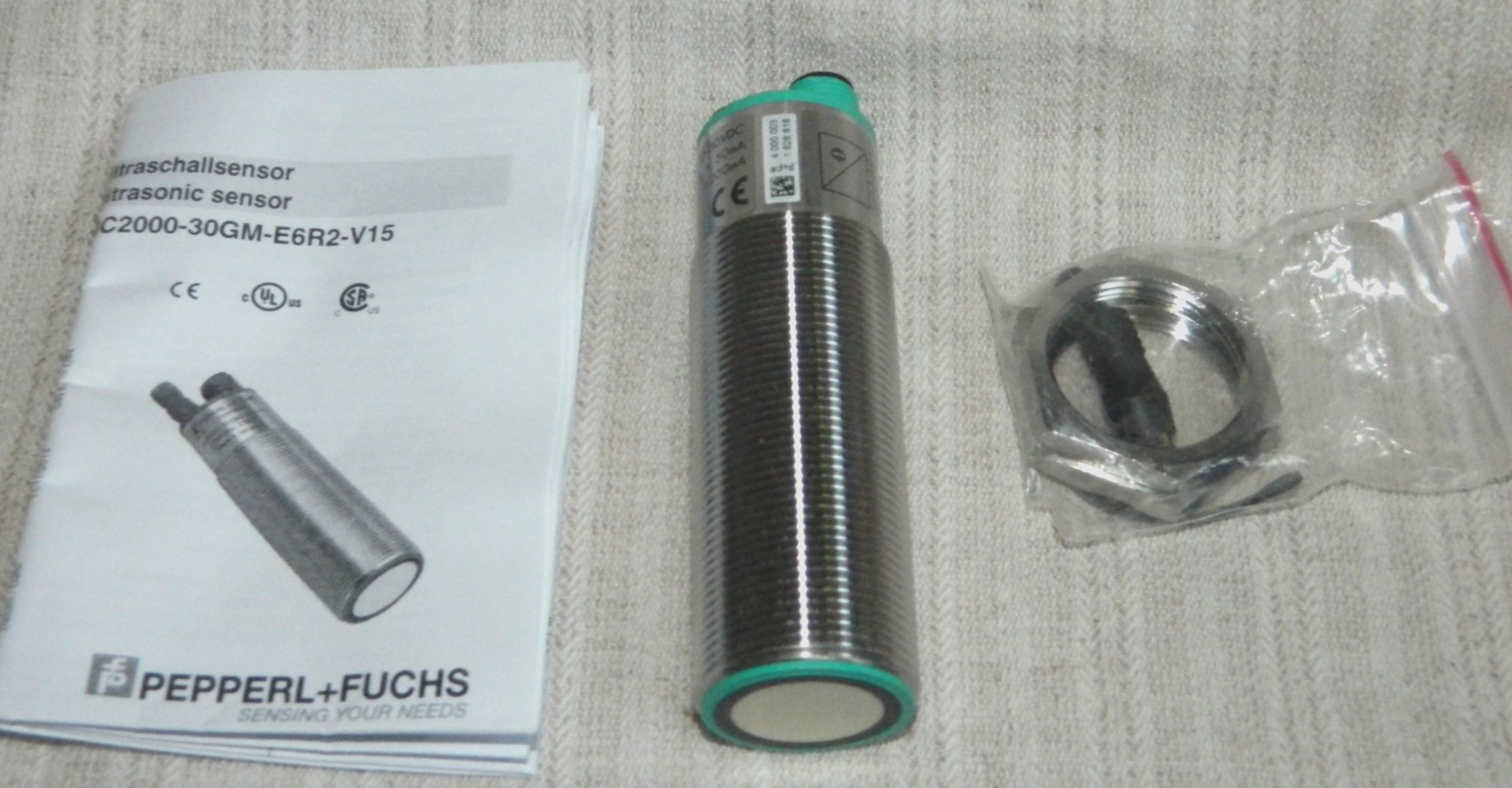 NEW & Never Used Pepperl+Fuchs UC2000-30GM-E6R2-V15 Ultrasonic Sensor Quick Ship