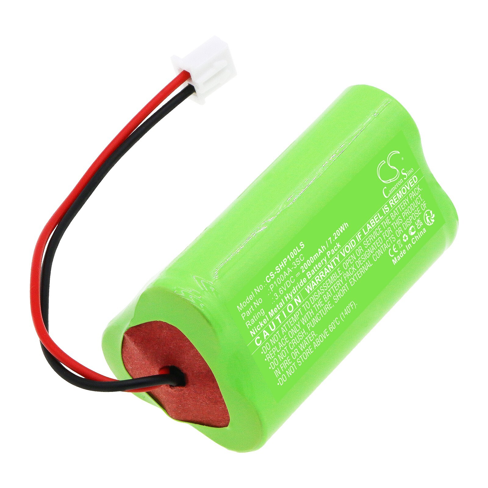 BATTERIE 2000mAh P100AA-3SC For Schlumberger Neptune Advantage Utility Meter