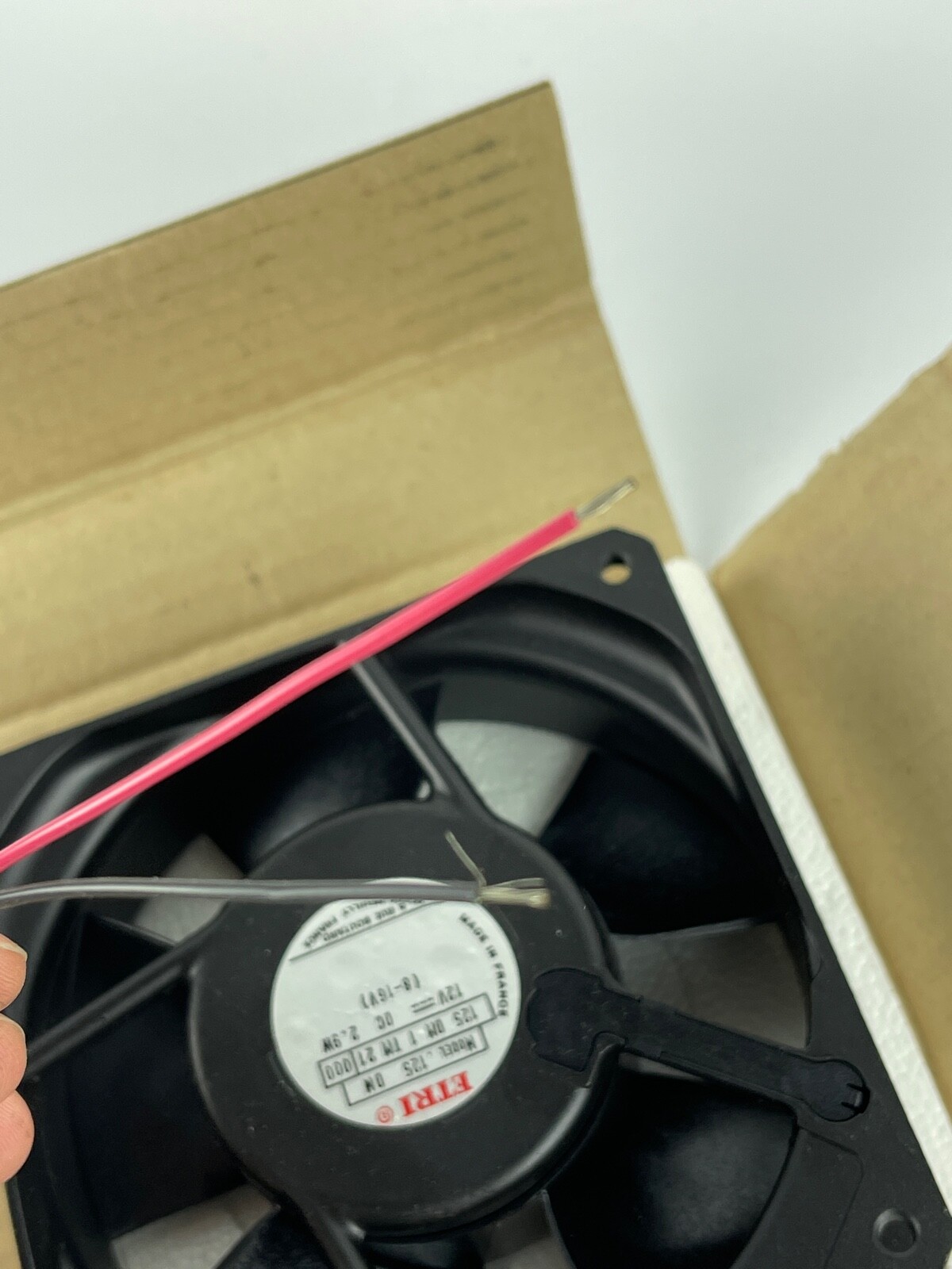 ETRI MODEL 125 DM 1 TM 2 21 FAN
