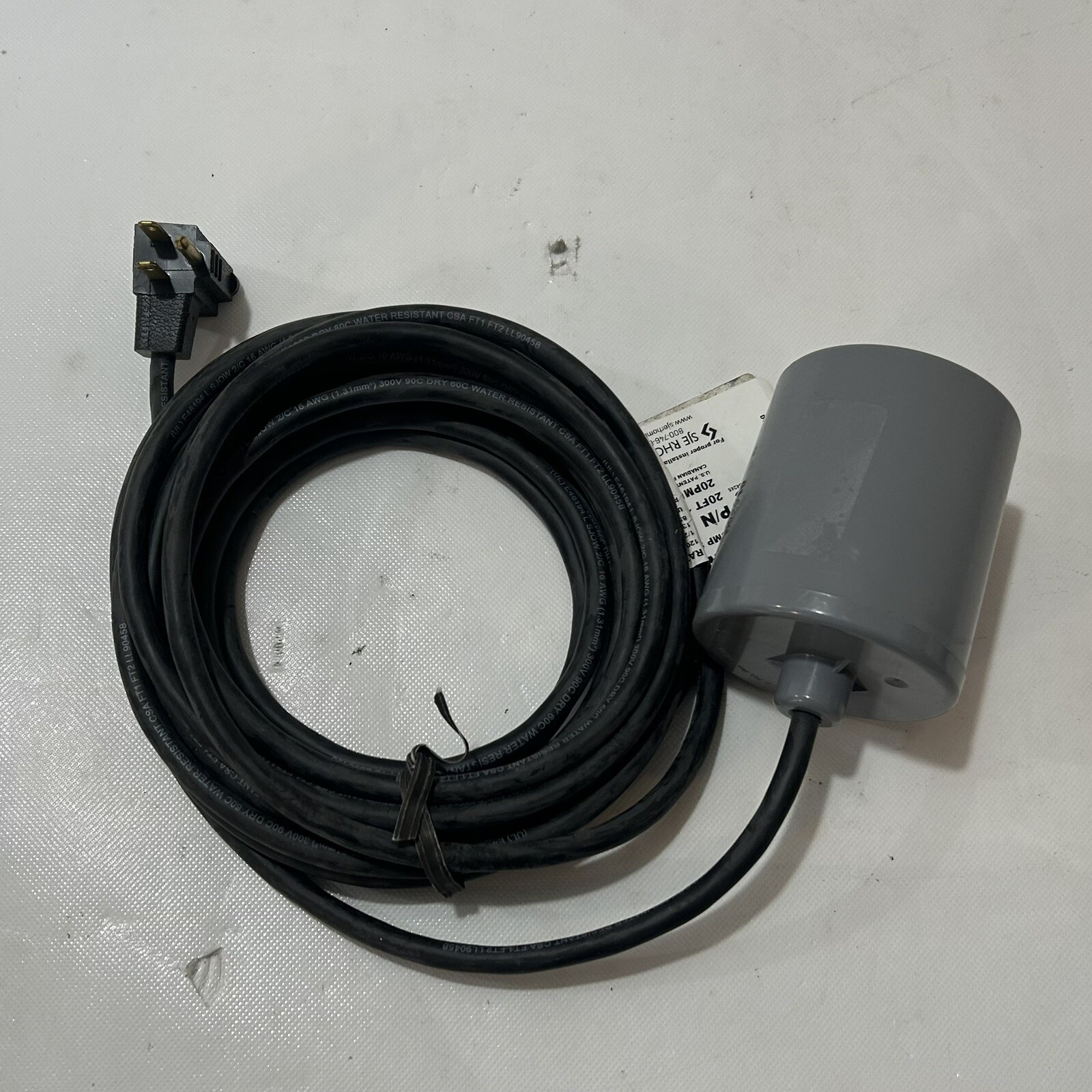 SJE Rhombus Pumpmaster Pump Master Float Switch 1002733