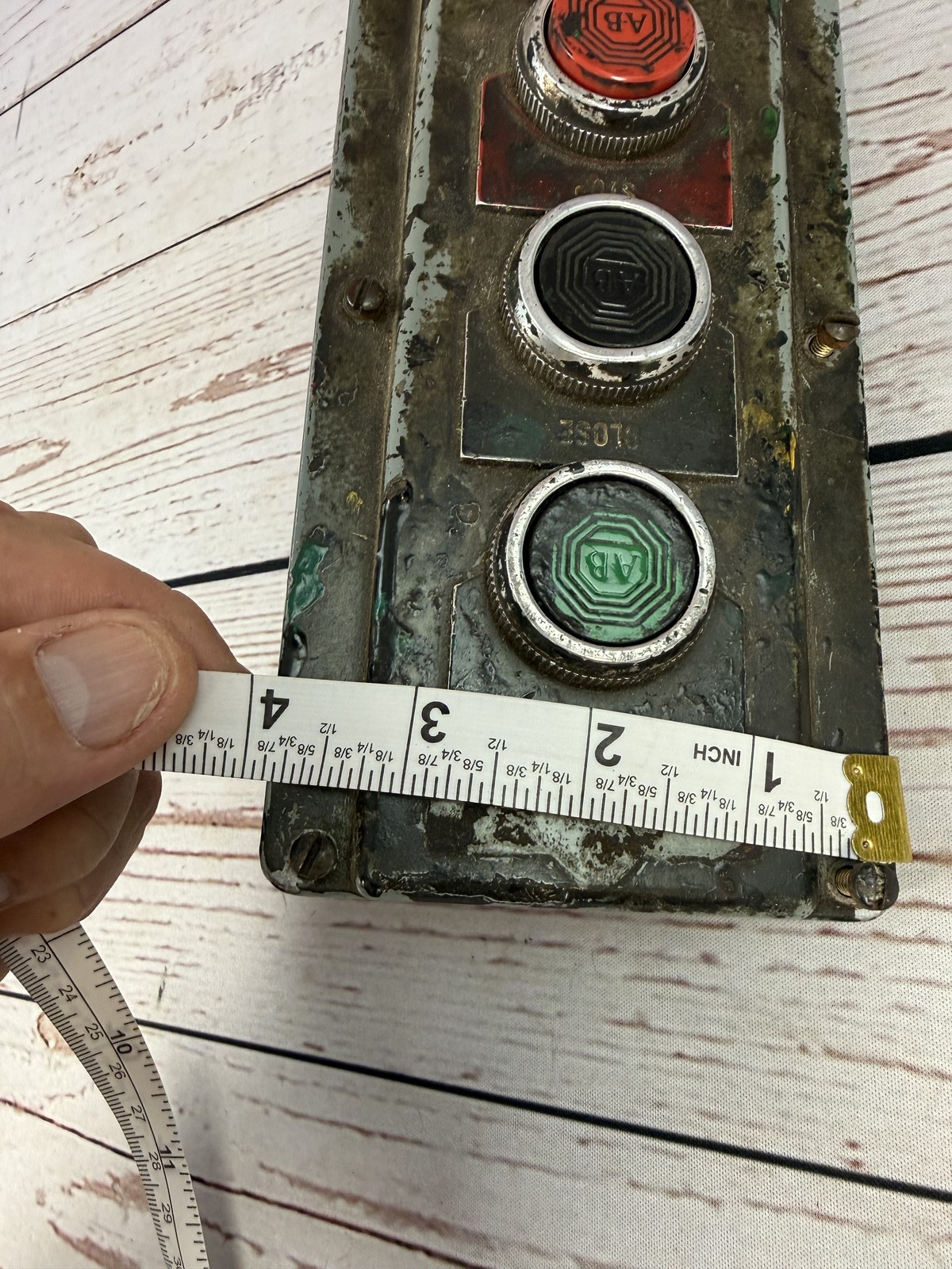 Vintage Allen-Bradley AB 800T Open Close Stop Push Button Control Station Heavy
